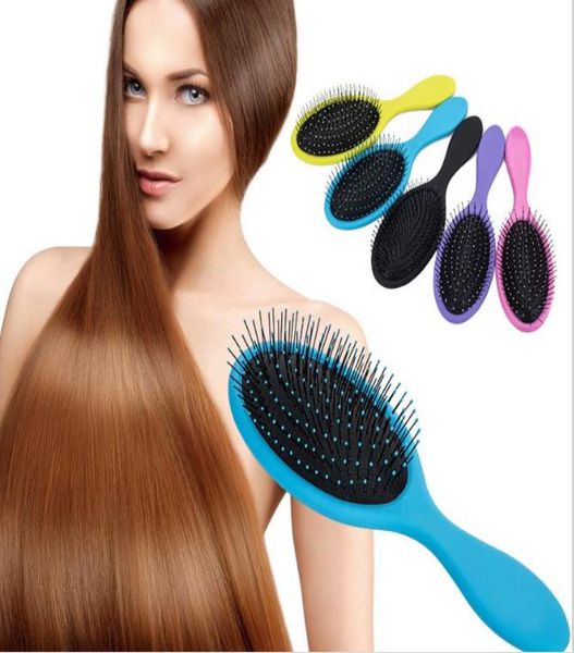

wet dry hair brush detangler women men massage comb with airbags combs for hairs shower brushes b5379372754, Silver