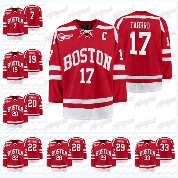 

c2604 mit 2021 boston university terriers jersey chad krys bobo carpenter max willman gabriel chabot david farrance nico lynch shane switzer, Black