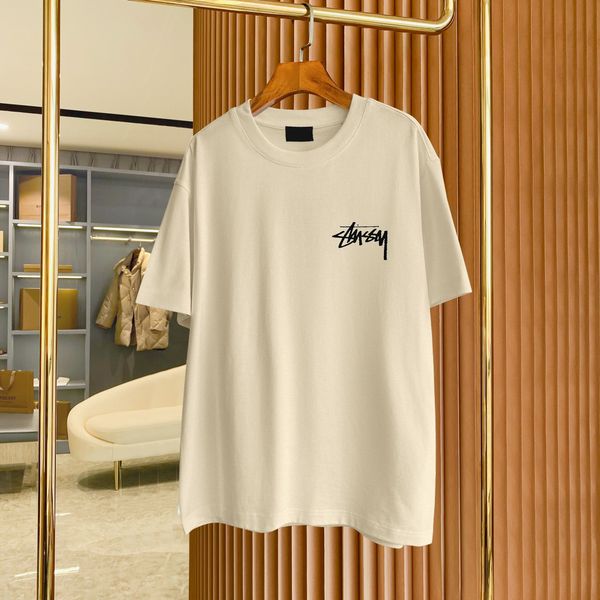 

men's plus tees & polos round neck embroidered and printed polar style summer wear with street pure cotton 1ed3r, Black;brown