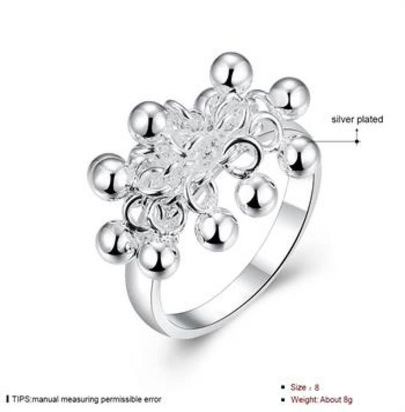 

whole retail lowest christmas gift new 925 silver fashion ring r0163097599, Golden;silver