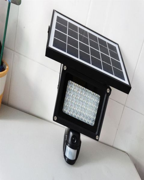

40 ir leds solar floodlight street lamp 720p hd cctv security camera dvr recorder pir motion detection support tf card9930125