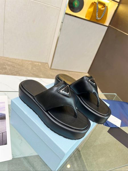 

3model designer home slippers thick platform slippers beach sequins non-slip flip flops woman sandals women fashion soft sole eva indoor sli, Black