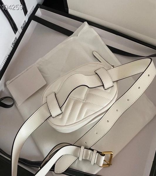 

5a men women leather sport runner fanny pack belly waist bum bag fitness running belt jogging pouch back grid chest packes white b2436582