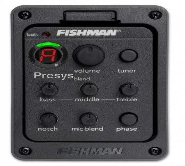 

fishman presys blend 301 dual mode guitar preamp eq tuner piezo pickup equalizer system with mic beat board in stock2053517