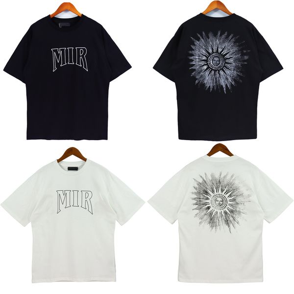 

a miri tshirt mens&womens designer graffiti t-shirts printed fashion man t-shirt cotton casual tees short sleeve luxury hip hop streetweari, White;black