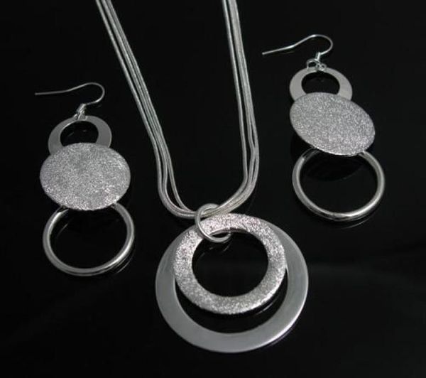 

whole lowest christmas gift 925 sterling silver fashion necklaceearrings set s734926583