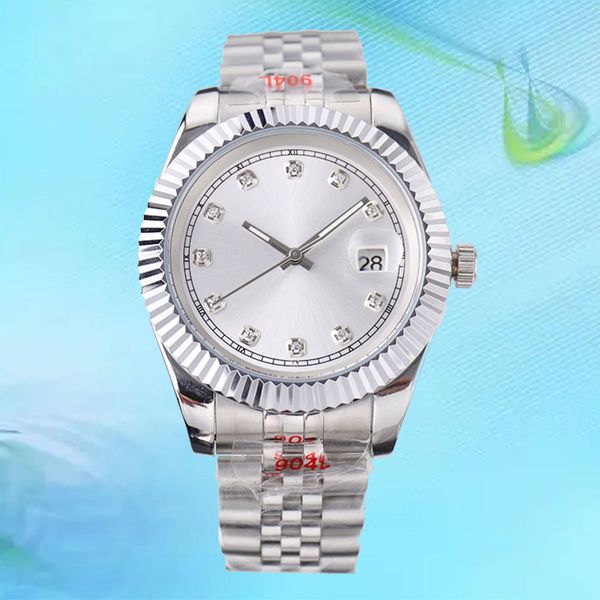 

luxury men's automatic watch fashion women's automatic watch 41 36mm folding buckle sapphire 904l stainless steel diving anti coup, Slivery;brown