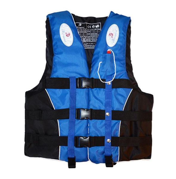 

polyester life vest jacket swimming boating ski drifting life vest with whistle mxxxl sizes water sports man women jacket5132059