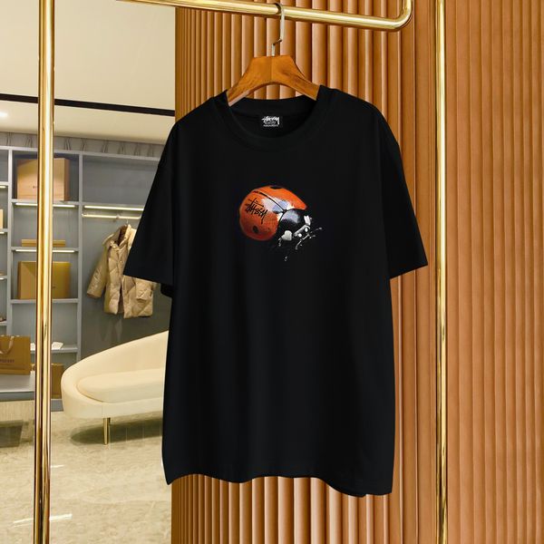 

men's plus tees & polos round neck embroidered and printed polar style summer wear with street pure cotton 111ned, Black;brown