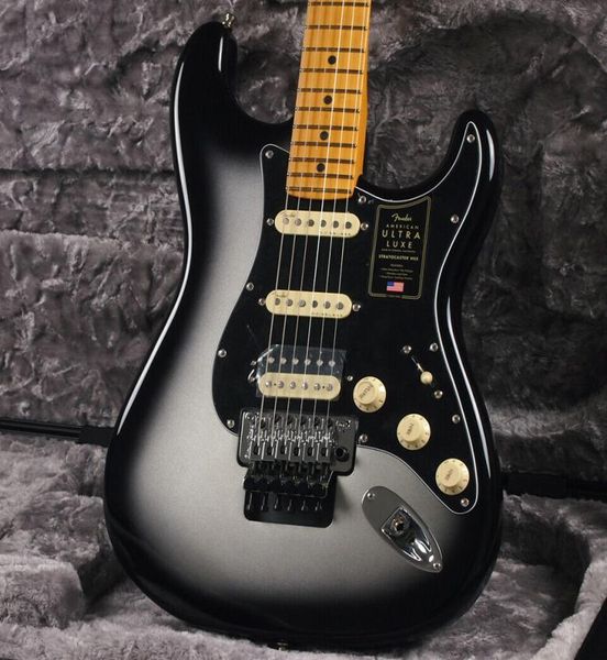 

ultra luxe st floyd rose hss maple silverburst gg9bn electric guitar7127198