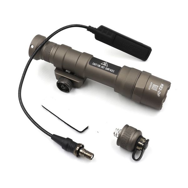 

sotac tactical flashlight m600df 1400 lumens scout light hunting softair mount light- auburn
