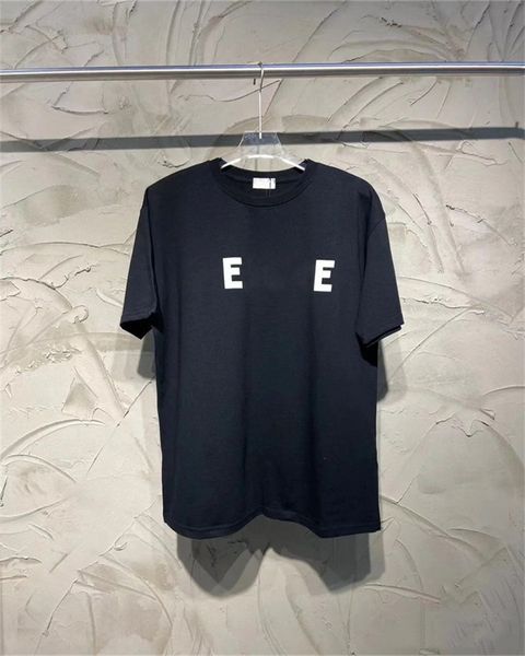 

spring and summer new ce alphabet print t-shirt pure cotton crewneck couple short sleeves casual hundred match men's and women's s, White;black