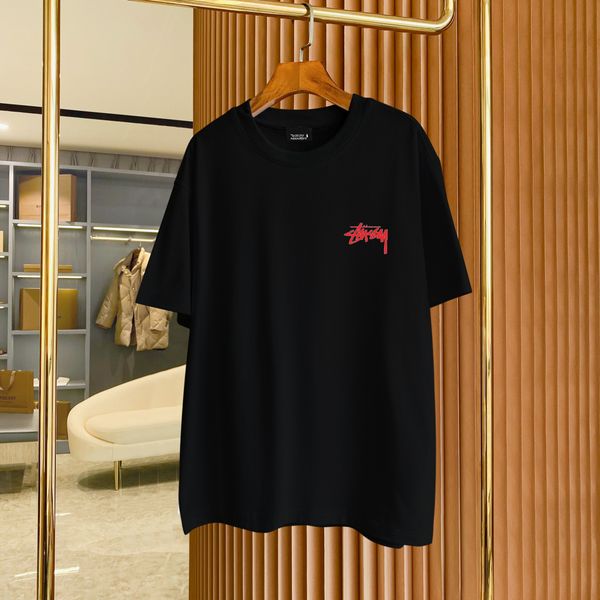 

men's plus tees & polos round neck embroidered and printed polar style summer wear with street pure cotton h11ed, Black;brown