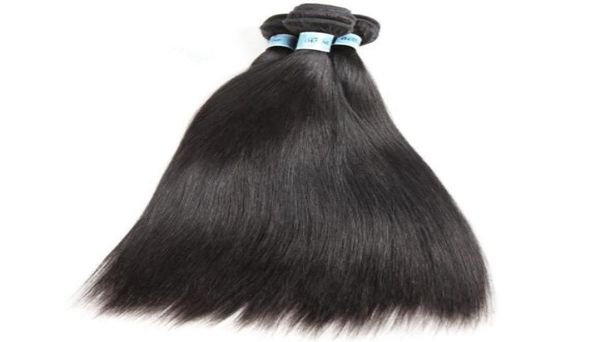 

10a grade natural black color silky straight chinese virgin human weft hair bundles for black woman fast express delivery4912139