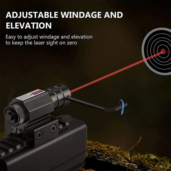 

tactical green red dot laser sights with picatinny rail mount for rifle riflescope sight hunting shooting accessories-red