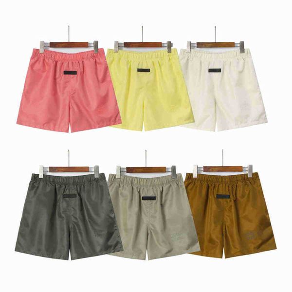 

nylon quick drying beach pants mens basketball shorts ess designer swimming trunks men women summer loose version casual sports jogging pant, White;black