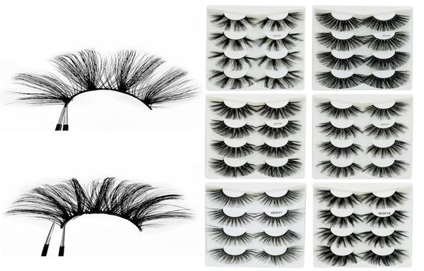 

4 pairs of laser boxes with 6d 25mm mink eyelash extensions and thick lashes 10 styles can choose7827565