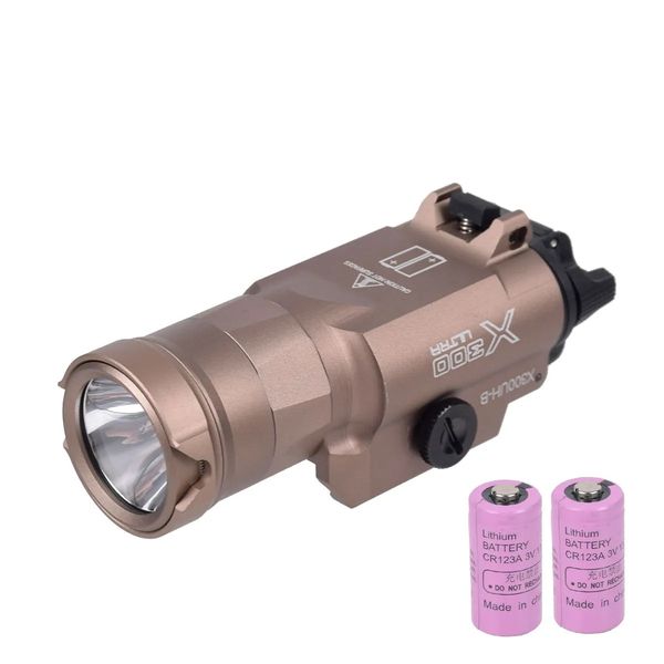 

tactical light masterfire holster light x300uh-b x300 flashlight pistol hunting torch for with 20mm rail-tan