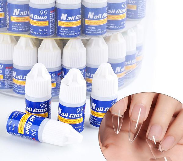 

100pcsbyb bond nail glue nails false acrylic rhinestone tips overhead repair gel manicure tools nl18565781112, Silver