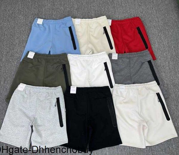 

tech fleeces shorts mens womens designers short letter printing strip webbing casual hoodies tracksuits clothes summer beach clothing techfl, White;black