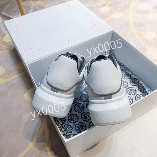 

2023men women brand designer quality classics flat sneaker casual shoes leather white letter overlays fashion platform sneakers, Black