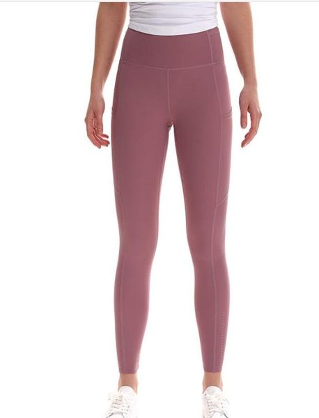 

fast and tight yoga leggings 25quot reflective dot on leg with pockets high waist full length gym fitness sports pants1065352, White;red