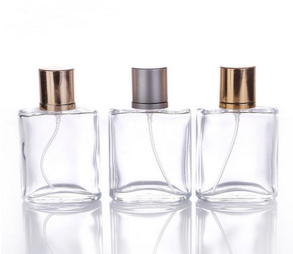 

30ml highend portable transparent glass perfume bottle with gold and gray caps empty spray bottle1344267