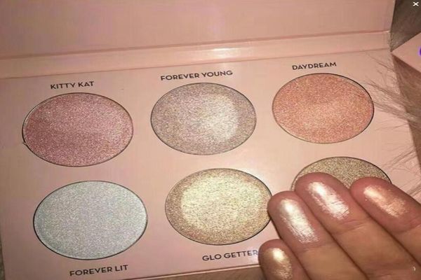

new makeup nicole powder highlighters 6 colors powder palette7380781