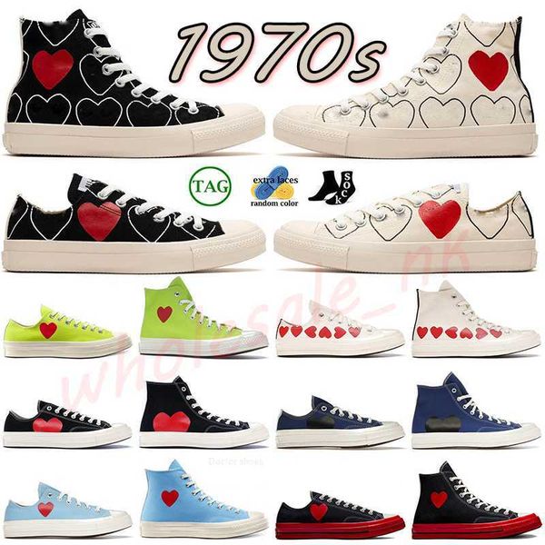 

high low 1970 red heart casual shoes 1970s big eyes play chuck multi hearts 70s hi skate platform shoe classic canvas men skateboard dhgate, Black