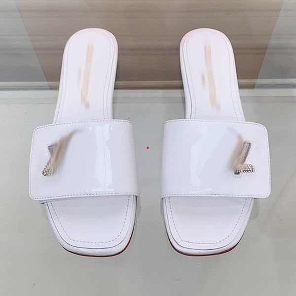 

2023 fashion women brand slippers designer sandals flat flip flops crocodile skin slide ladies beach sandal summer with box -404, Black