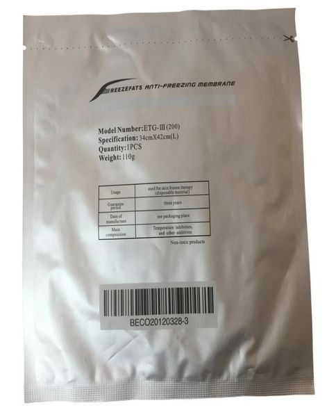 

anti ze membranes 2730cm 2828cm 3442cm antizing membrane antizing membrane pad for cryotherapy machin6579431