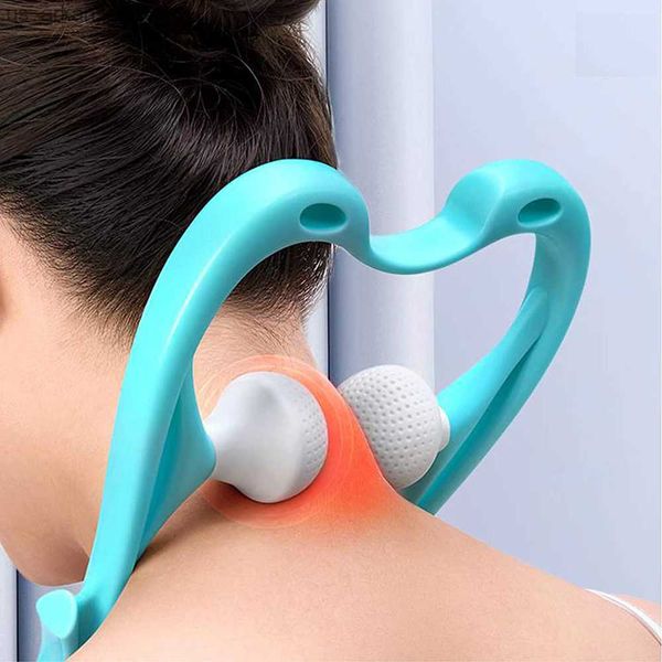 

neck massager smart too shoulder relaxer handheld self muscle massage-lightweight portable with massage point for body relax l230523