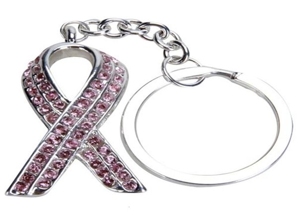 

keychain charming ribbon shiny rhinestone key chain keyringpink8792967, Silver
