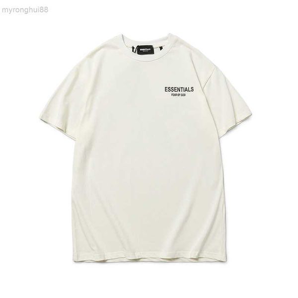 

ins high street fog pentagram exhibition limited short sleeve fashion versatile t-shirt neck casual half hip hop z5jl z5jl, White;black