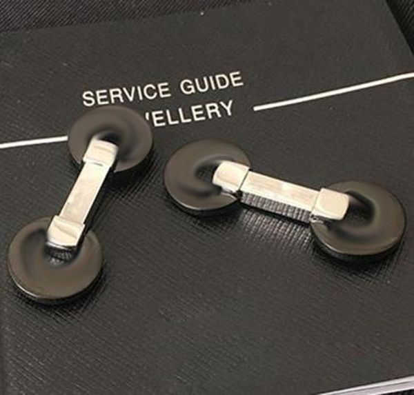 

2021 brand cufflinks luxury stainless steel cuff links men six star branding sleeve buttons extravagant jewelry cufflinks for gro8871891, Silver