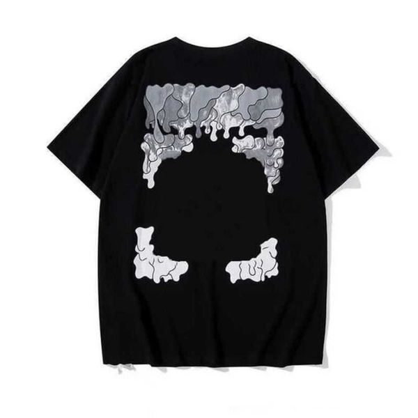 

2023 fashion luxurys offes clothing mens tee shirt and women loose tees man casual street graffiti sweatshirtoff men's t-shirts offs w, White;black