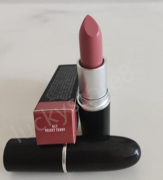 

m brand velvet teddy lipstick matte rouge a levres lipstick with series numbers aluminum tube dhl/ups shipping