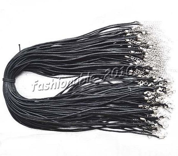 

whole 100pcslot black hemp cord silver tone lobster clasp fit diy necklaces 22quot ac5 7464675, White;red