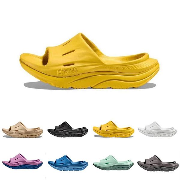 

hoka one one ora recovery slide 3 designer slippers sandals slides men women yellow white black green blue light bone grey summer slipper sa
