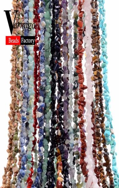 

fashion jewelry irregular form gravel beads natural stone amethysts tiger eye beads for jewelry making 3 5 8 12mm diy necklace4288257, White