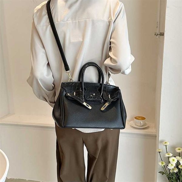 

totes handmade birkin h ermss fashion handbag 5a quality large capacity shoulder lychee version handheldqq handmade with h brand logo