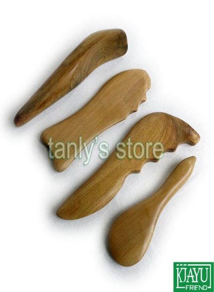 

4 piecesset gift gua sha chart bag whole scented wood beauty face massage guasha set 4pcsset item no 18166639