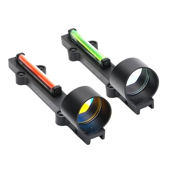 

red and green fiber 1x28 red dot sight hunting light weight scope fit suns rib rail hunting shooting holographic sight