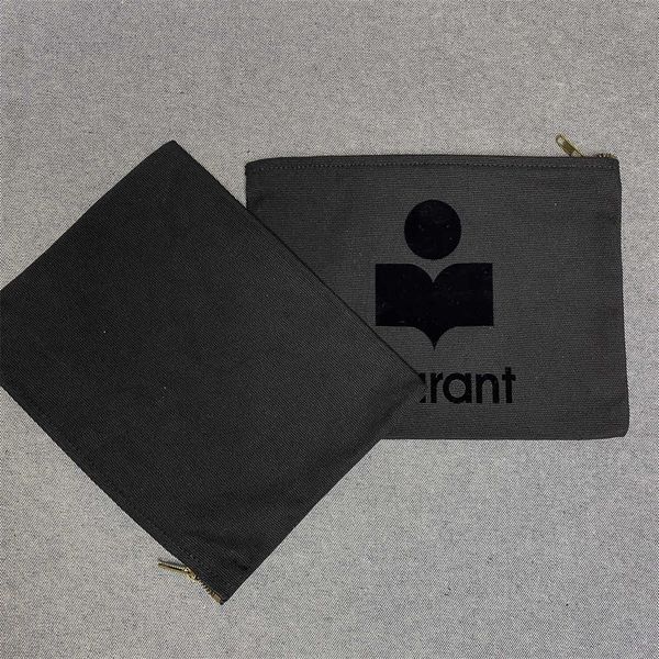 

isabel marant storage small bag canvas zipper envelope bags outdoor bag fashion purses 20*26