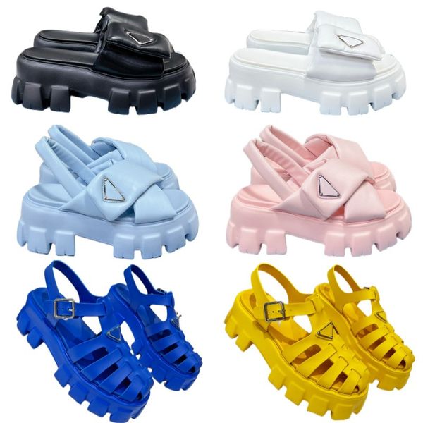 

sandals designer slippers summer beach shoes red green blue outdoor shoes thick bottom solid braid platform shoes selling women flip flops, Black