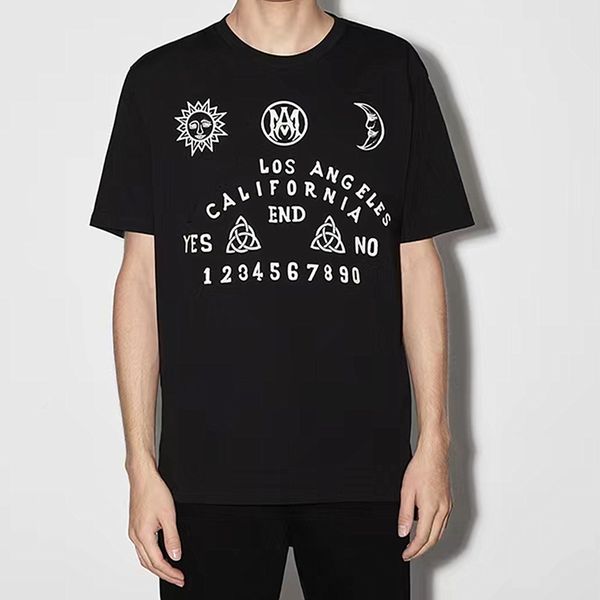 

hip hop t shirt for men fashion letter printing loose tee, Black;brown