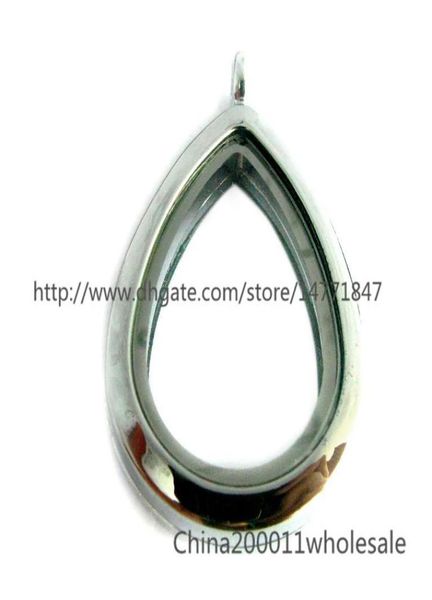 

5pcs drop living floating memory glass locket for locket braceletnecklace diy charms for llocket8795571, Silver