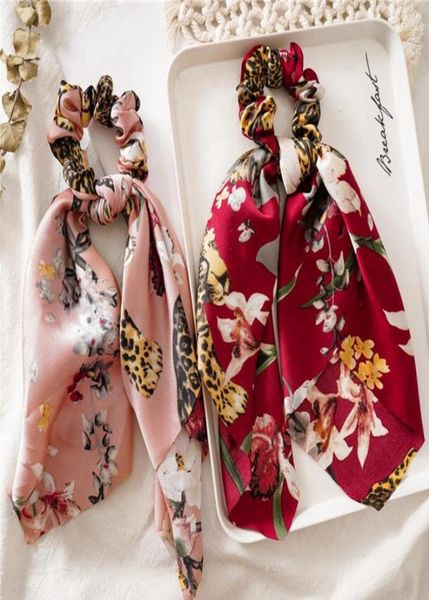 

hair scarf vintage floral women hairband scrunchies bow hair bands flower ribbon headband girls hair accessories 4 designs2321497, Golden;silver