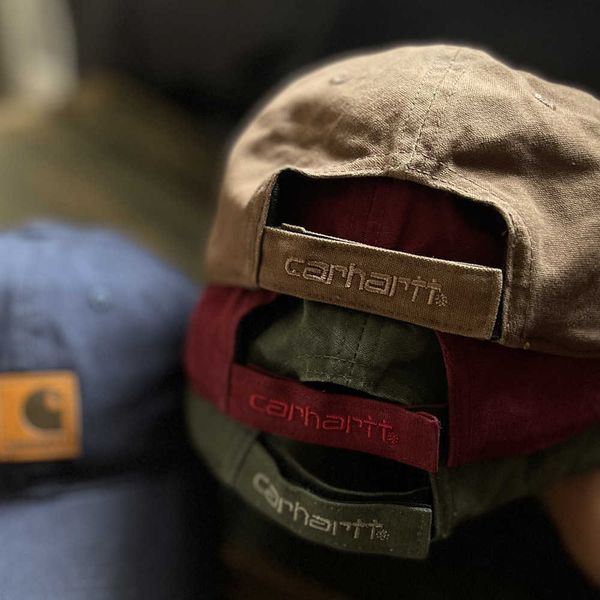 

accessories men's and women's ball cap design brand carhart american soft washed baseball leather label duck tongue summer, Silver