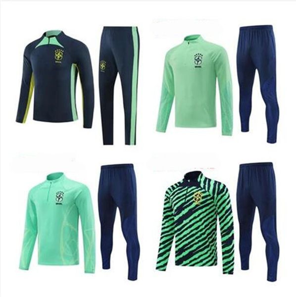 

22 23 world brazil tracksuit soccer jersey g.jesus coutinho brasil camiseta de futbol richarlison 23 24 brazil football shirt maillot, Black;yellow